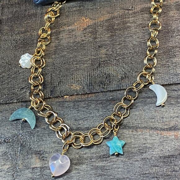 NEW FP x Luna Norte Celestial Quartz Layering Necklace - Picture 3 of 9